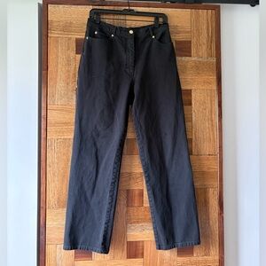 St John | Sport Vintage Straight Leg Black High Rise Stretch Jeans Pants